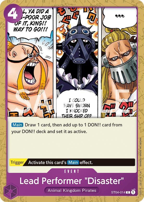 Lead Performer "Disaster" - Common - One Piece Card Game