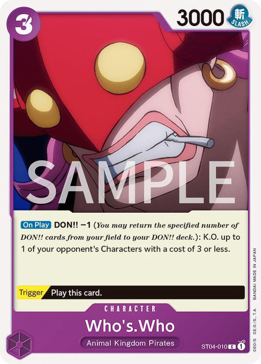 Who's.Who - Common - One Piece Card Game