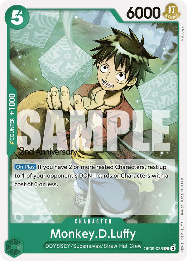 Monkey.D.Luffy (036) - Common - One Piece Card Game