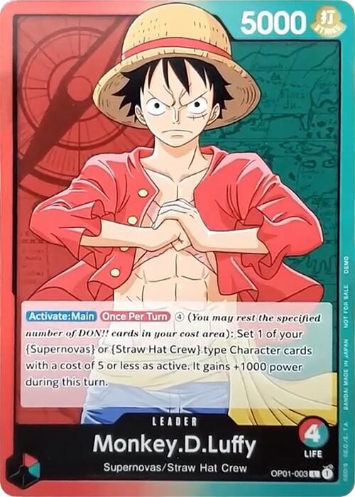 Monkey.D.Luffy (003) - Leader - One Piece Card Game